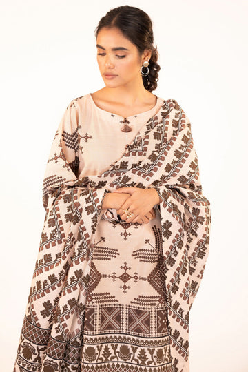 Alkaram FW-16-22-Off White Winter Collection 2022 Online Shopping